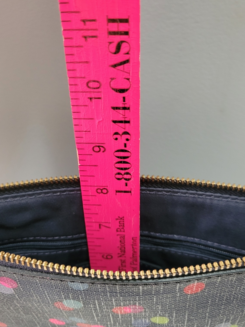 Fossil Navy Confetti Dot Crossbody Bag - Picture 11 of 11